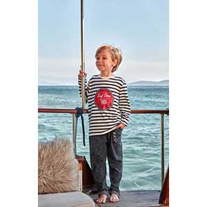 Πυζάμα Παιδική Για Αγόρι Με Μακρύ Μανίκι & Μακρύ Παντελόνι Nautica