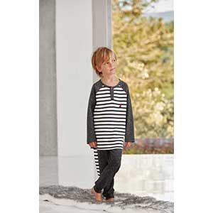 Children Pyzama For Boys With Long Sleeves & Long Pants Nautica