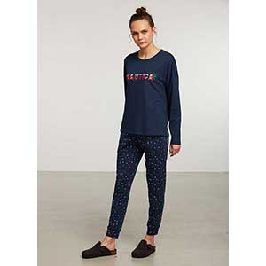 Women's Pyzama With Long Sleeves & Long Pants Nautica