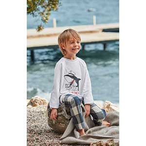 Children Pyzama For Boys With Long Sleeves & Long Pants Nautica