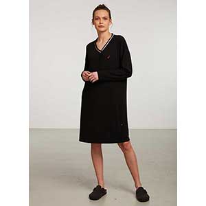 Women's Nightgown With Long Sleeves Nautica