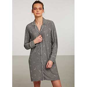 Women's Nightgown With Long Sleeves Nautica