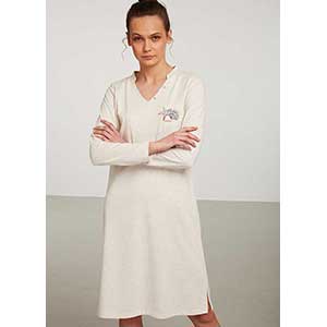 Women's Nightgown With Long Sleeves Nautica