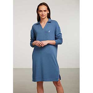 Women's Nightgown With Long Sleeves Nautica