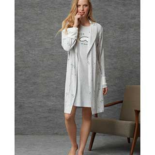 Women's Robe+Nightgown With Long Sleeveι Catherine's