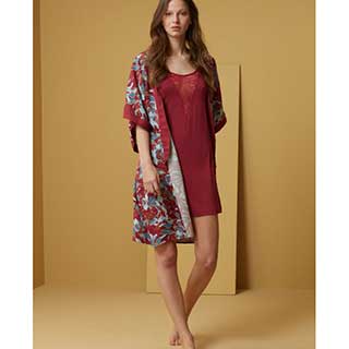 Women's Robe+Nightgown With Short Sleeveι Catherine's