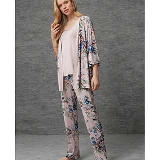 Women's Pyjama+Cardigan With Long Sleeves & Long Pants Catherine's