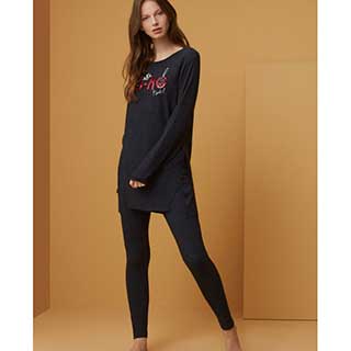 Women's Pyjama With Long Sleeves, Pantyhose Catherine's