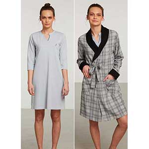 Women's Robe+Nightgown With Long Sleeve Nautica