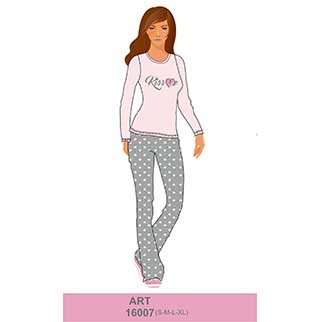 Women's Pyjama With Long Sleeves & Long Pants Amelie