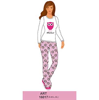 Women's Pyjama With Long Sleeves & Long Pants Amelie