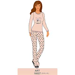 Women's Pyjama With Long Sleeves & Long Pants Amelie