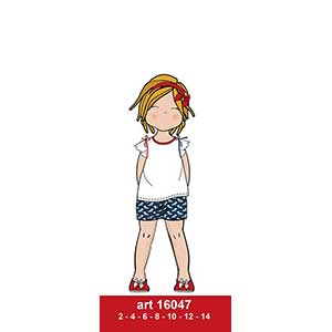 Girls Pyjama With Short Sleeve & Short Pants Amelie