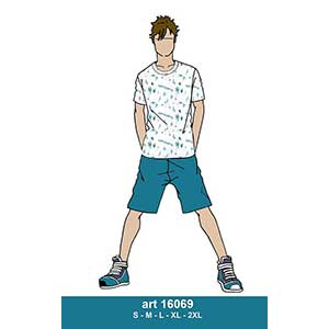 Men's Pyjama With Short Sleeve & Short Pants baracuda