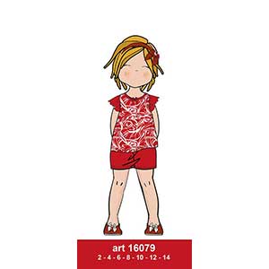 Girls Pyjama With Short Sleeve & Short Pants Amelie