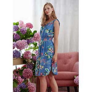 Women's Homewer Dress With Wide Strap Catherine's
