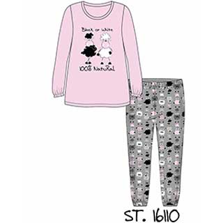 Children Pyjama For Girl With Long Sleeves & Long Pants Amelie