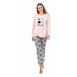 Women's Pyjama With Long Sleeve & Long Pants Amelie