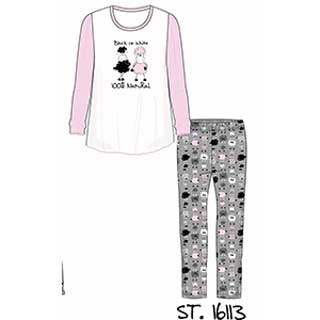 Women's Pyjama With Long Sleeve & Long Pants Amelie