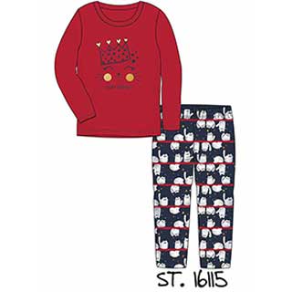 Children Pyjama For Girl With Long Sleeves & Long Pants Amelie