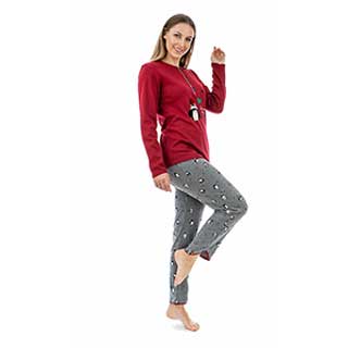 Women's Pyjama With Long Sleeve & Long Pants Amelie