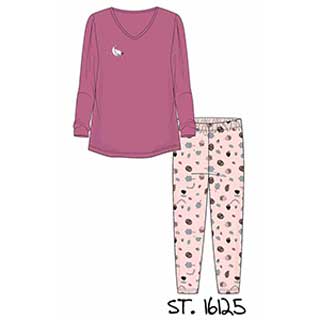 Women's Pyjama With Long Sleeve & Long Pants Amelie