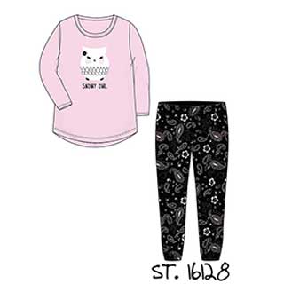 Children Pyjama For Girl With Long Sleeves & Long Pants Amelie