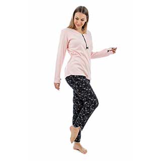 Women's Pyjama With Long Sleeve & Long Pants Amelie