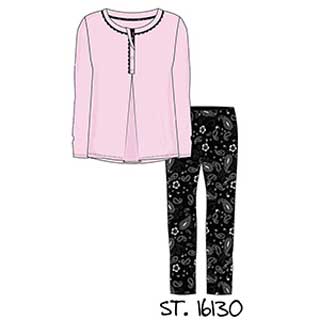 Women's Pyjama With Long Sleeve & Long Pants Amelie