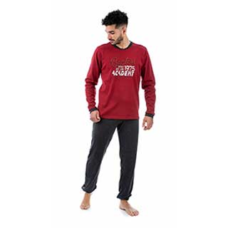 Men's Pyzama With Long Sleeves & Long Pants Baracuda