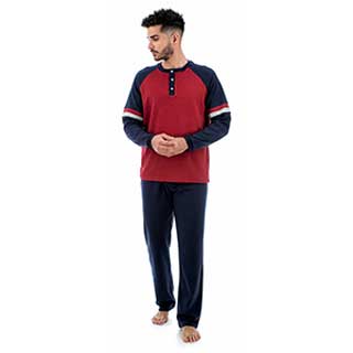 Men's Pyzama With Long Sleeves & Long Pants Baracuda