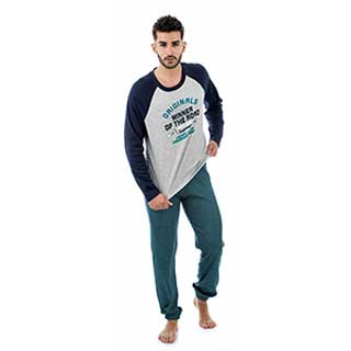 Men's Pyzama With Long Sleeves & Long Pants Baracuda