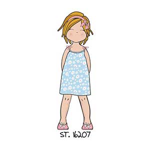 Girl's Nightgown With Narrow Strap Amelie