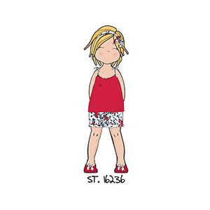 Girls Pyjama With Narrow Strap & Short Pants Amelie