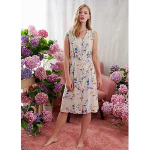 Women's Homewer Dress With Wide Strap Catherine's