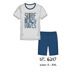 Men's Pyjama With Short Sleeve & Short Pants baracuda