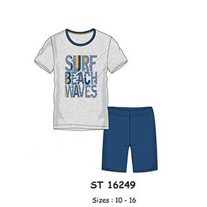 Children Pyzama For Boys With Short Sleeves & Short Pants Baracuda