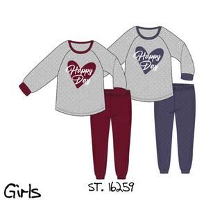 Children Pyjama For Girl With Long Sleeves & Long Pants Amelie