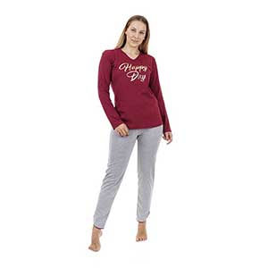 Women's Pyjama With Long Sleeve & Long Pants Amelie