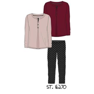 Women's Pyjama With Long Sleeve & Long Pants Amelie