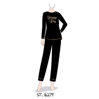 Women's Pyjama With Long Sleeve & Long Pants Amelie