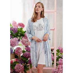 Women's Robe+Nightgown With Long Sleeveι Catherine's