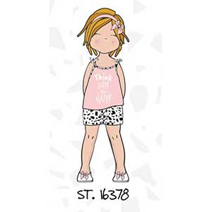 Kid's Pyjama for Girls  Narrow Strap Short Pants Amelie