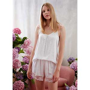 Women's Pyjama With Narrow Strap & Short Pants Catherine's