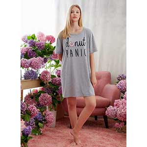 Women's Nightgown With Short Sleeves Catherine's