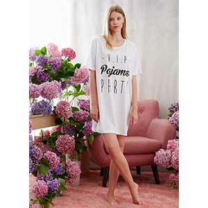 Women's Nightgown With Short Sleeves Catherine's