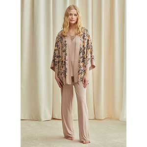 Women's Pyjama+Cardigan With Long Sleeves & Long Pants Catherine's