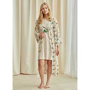 Women's Robe+Nightgown With Long Sleeveι Catherine's