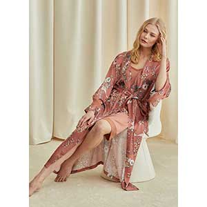 Women's Robe+Nightgown With Long Sleeveι Catherine's