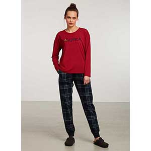 Women's Pyzama With Long Sleeves & Long Pants Nautica